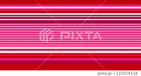ボーダー　縞模様　赤色 122014118