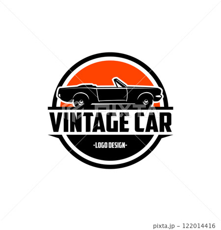vintage car ford mustang silhouette. isolated view from the side with amazing and beautiful dusk. very suitable for logos, badges, t-shirts, design stickers. available in eps 10 vintage car ford mustang silhouette. isolated view from the side with amazing and beautiful dusk. very suitable for logos, badges, t-shirts, design stickers. available in eps 10 122014416