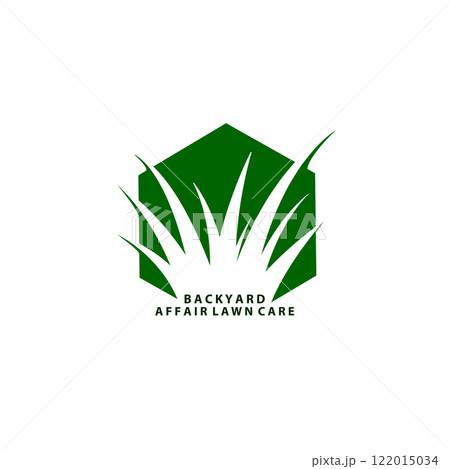 Grass Hexagon Nature Abstract Creative Business Logo 122015034
