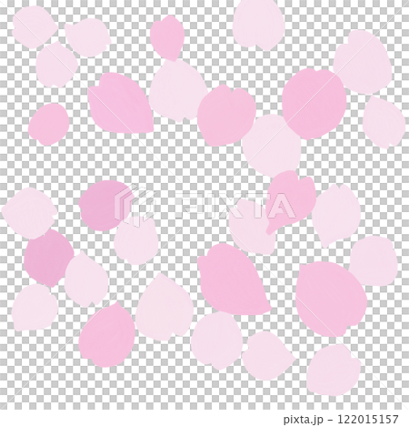 Illustration of falling cherry blossom petals Illustration of falling cherry blossom petals 122015157