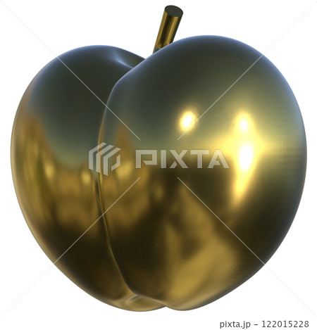 Gold apple 3D 122015228