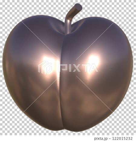 Metal apple 3D 122015232