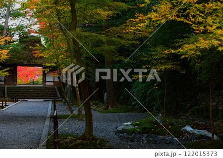 紅葉に包まれた寺院 紅葉に包まれた寺院 122015373