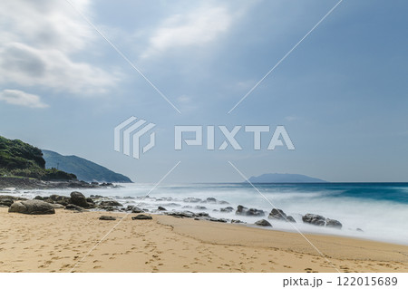 屋久島の海亀産卵地(春)永田いなか浜の絶景 122015689