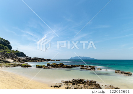 屋久島の海亀産卵地(春)永田いなか浜の絶景 122015691