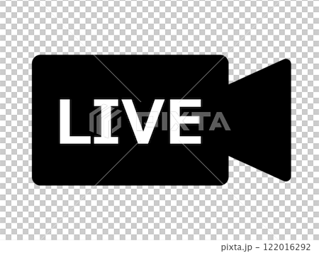 ライブ配信のアイコン(生放送のマーク) ライブ配信のアイコン(生放送のマーク) 122016292