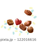 カラフルなチョコレートイラスト 122016616