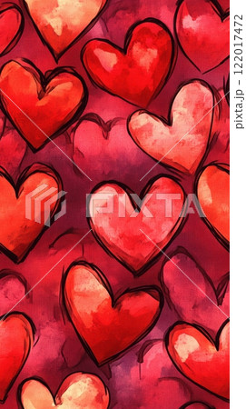 Colorful Heart Pattern Background for Celebrations 122017472