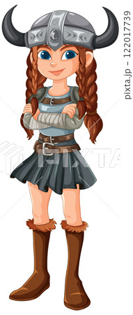 Confident Female Viking Warrior Confident Female Viking Warrior 122017739
