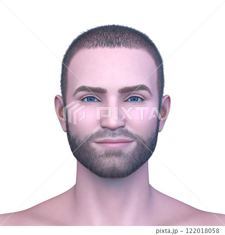 男性の顔アップ 男性の顔アップ 122018058