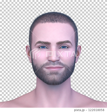 男性の顔アップ 男性の顔アップ 122018058