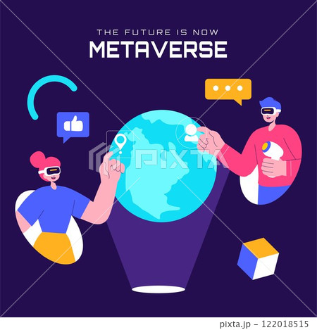 Hand-Drawn Metaverse and VR Templates for Social Media Backgrounds Illustration Hand-Drawn Metaverse and VR Templates for Social Media Backgrounds Illustration 122018515