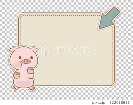 可愛いぶたさんフレーム　24 122018651