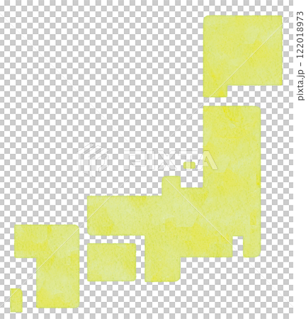 日本地圖 簡單的方形日本地圖 122018973