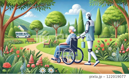 ロボットの真剣作業 ロボットの真剣作業 122019077