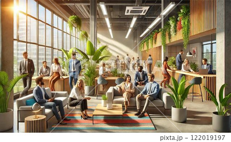 ビジネスカジュアルなワークシーン 122019197