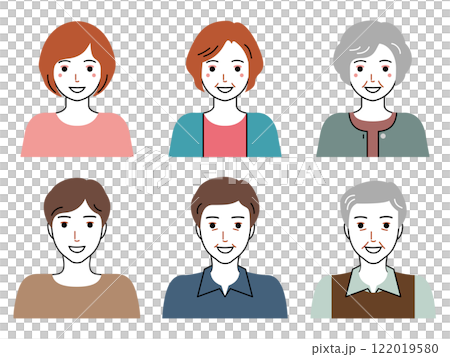 三世代の男女のバストアップ 三世代の男女のバストアップ 122019580