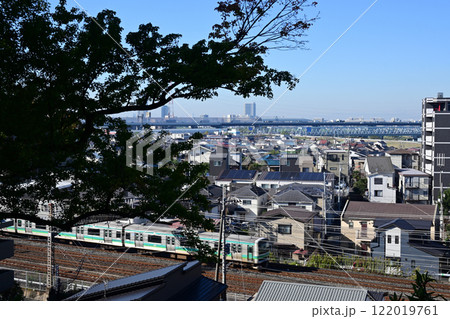松戸市街と常磐線、戸定ヶ丘歴史公園から 松戸市街と常磐線、戸定ヶ丘歴史公園から 122019761