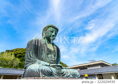 【神奈川県】爽やかな青空と鎌倉の大仏 【神奈川県】爽やかな青空と鎌倉の大仏 122020430