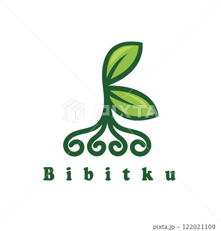 B letter plant seed logo icon vector element design template B letter plant seed logo icon vector element design template 122021109