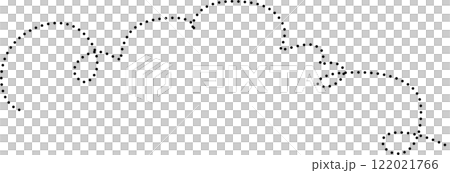Cloud icon in dot line style Cloud icon in dot line style 122021766