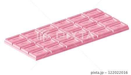 板チョコレートの水彩風イラスト 板チョコレートの水彩風イラスト 122022016