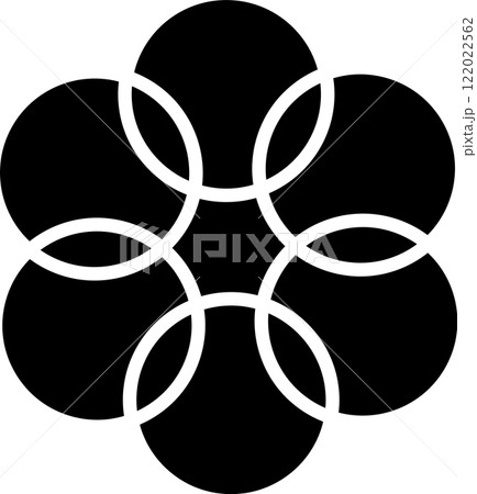 Overlapping circles icon, diagram, maths Overlapping circles icon, diagram, maths 122022562