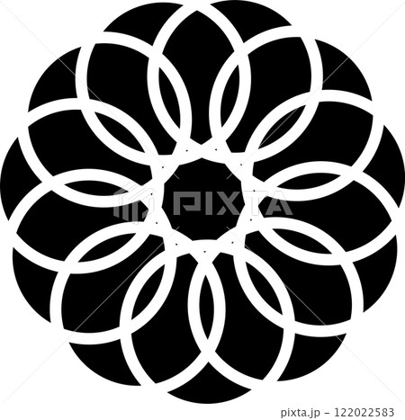 Overlapping circles icon, diagram, maths Overlapping circles icon, diagram, maths 122022583