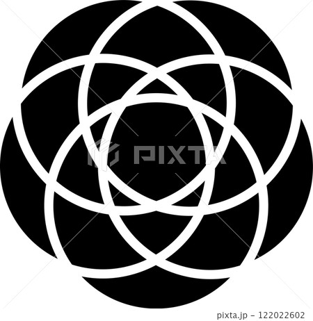Overlapping circles icon, diagram, maths 122022602