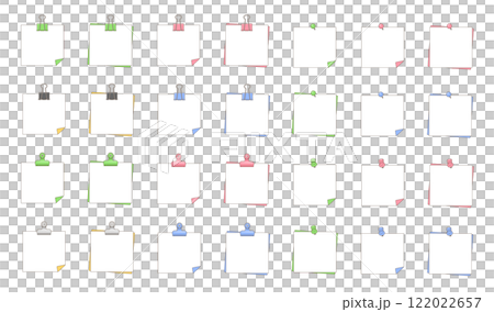 Instant film style photo frame vector illustration set Instant film style photo frame vector illustration set 122022657