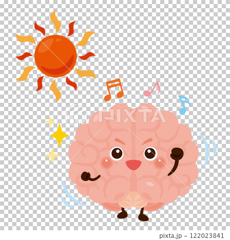 活発な脳のキャラクター 活発な脳のキャラクター 122023841