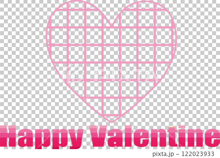 A set of cute pink checkered hearts and English letters for Valentine's Day A set of cute pink checkered hearts and English letters for Valentine's Day 122023933