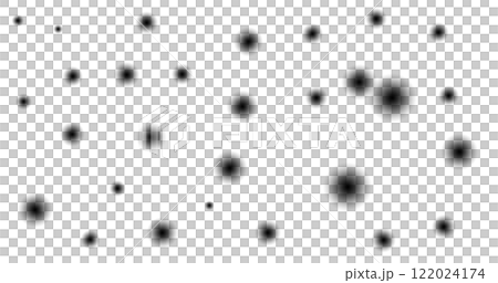 Abstract blurred black dots scattered on white background 122024174