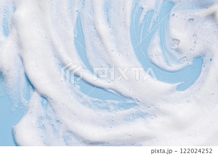 Face cleanser mousse sample, soap foam texture 122024252