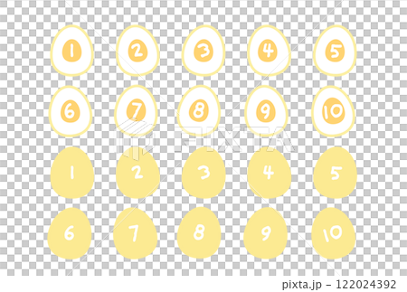卵 数字 イラスト セット 卵 数字 イラスト セット 122024392