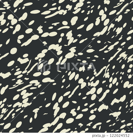 Abstract fashion monochrome polka dots background. Color seamless pattern with textured circles. Template design for invitation, poster, card, flyer, banner, textile, fabric. Halftone card 122024552