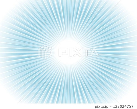 燦々と輝く太陽光線イメージの集中線背景_ライトブルー 燦々と輝く太陽光線イメージの集中線背景_ライトブルー 122024757