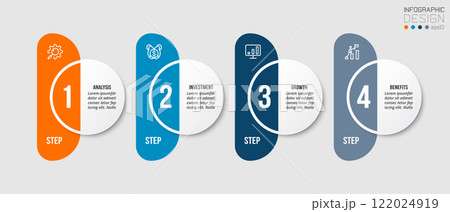 Infographic template business concept with step. Infographic template business concept with step. 122024919