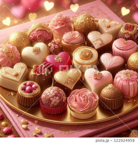 ハートがかわいいチョコレート 122024958
