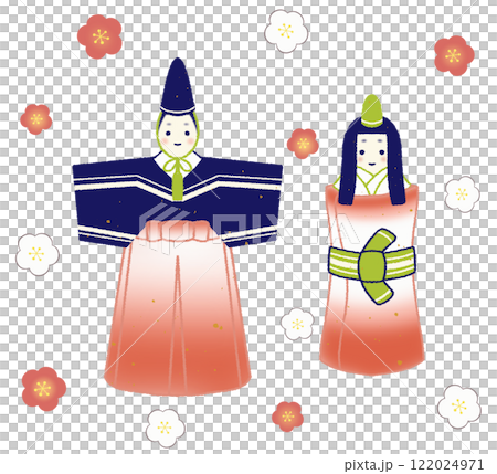 可愛的大里雛桃節雛娃娃 可愛的大里雛桃節雛娃娃 122024971