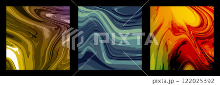 The illusion is the texture of marble patterns. The illusion of liquid art. Colored abstract background. Interior design, paintings, covers and creative ideas 122025392