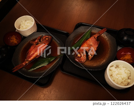 伊豆の金目鯛煮付け定食 122026437
