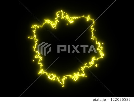 輪、円状の雷のエフェクト画像のイラスト素材 [122026585] - PIXTA