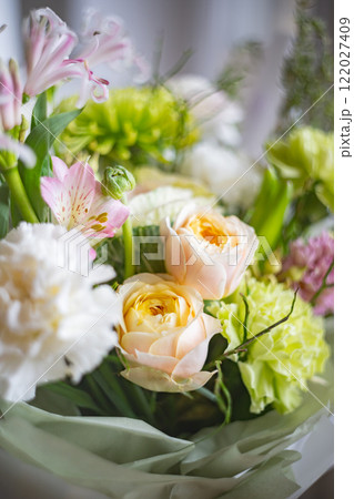 Vibrant Floral Arrangement Featuring a Variety of Colorful Blooms 122027409