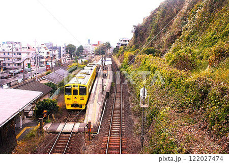 JRなのはな号と南鹿児島駅 JRなのはな号と南鹿児島駅 122027474