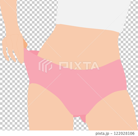 Illustration of a woman on a diet 122028106