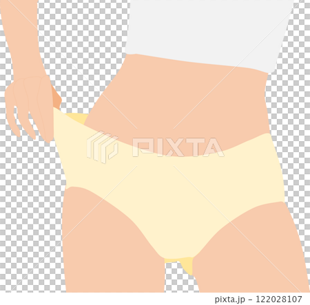 Illustration of a woman on a diet 122028107