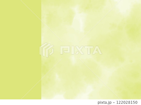 黄緑色の手描き水彩風グラデーションのフレーム背景 黄緑色の手描き水彩風グラデーションのフレーム背景 122028150