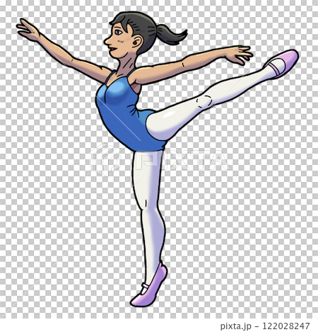 A young woman who dances ballet A young woman who dances ballet 122028247