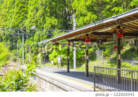 叡山電鉄　鞍馬駅のホーム 122028341